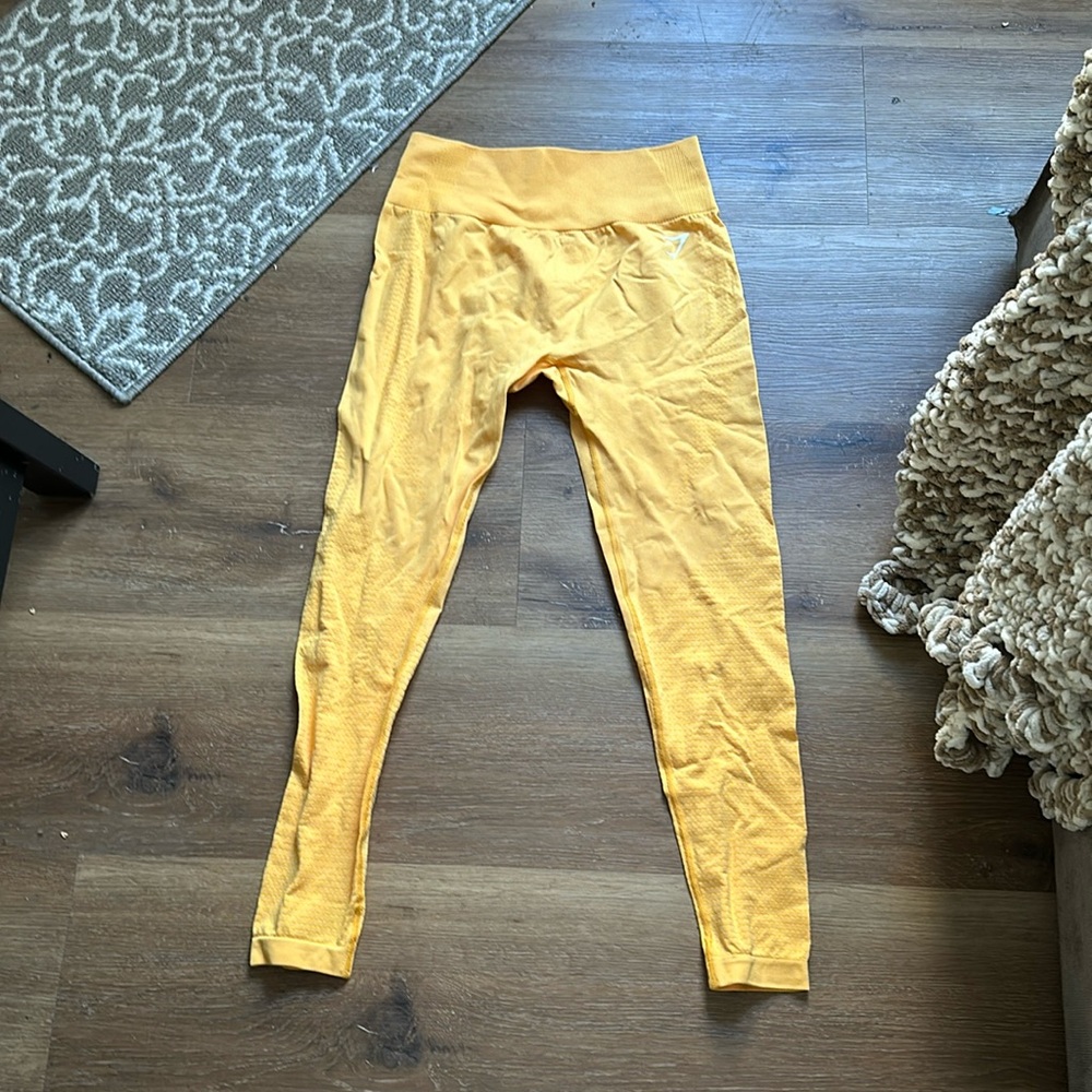Yellow Gymshark leggings